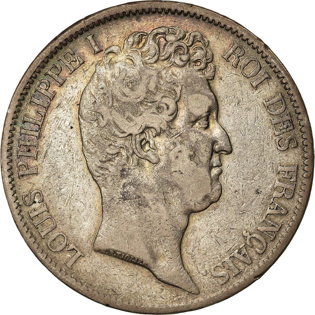 Coin, France, Louis-Philippe, 5 Francs, 1831, Bordeaux, VF(30-35), Silver
