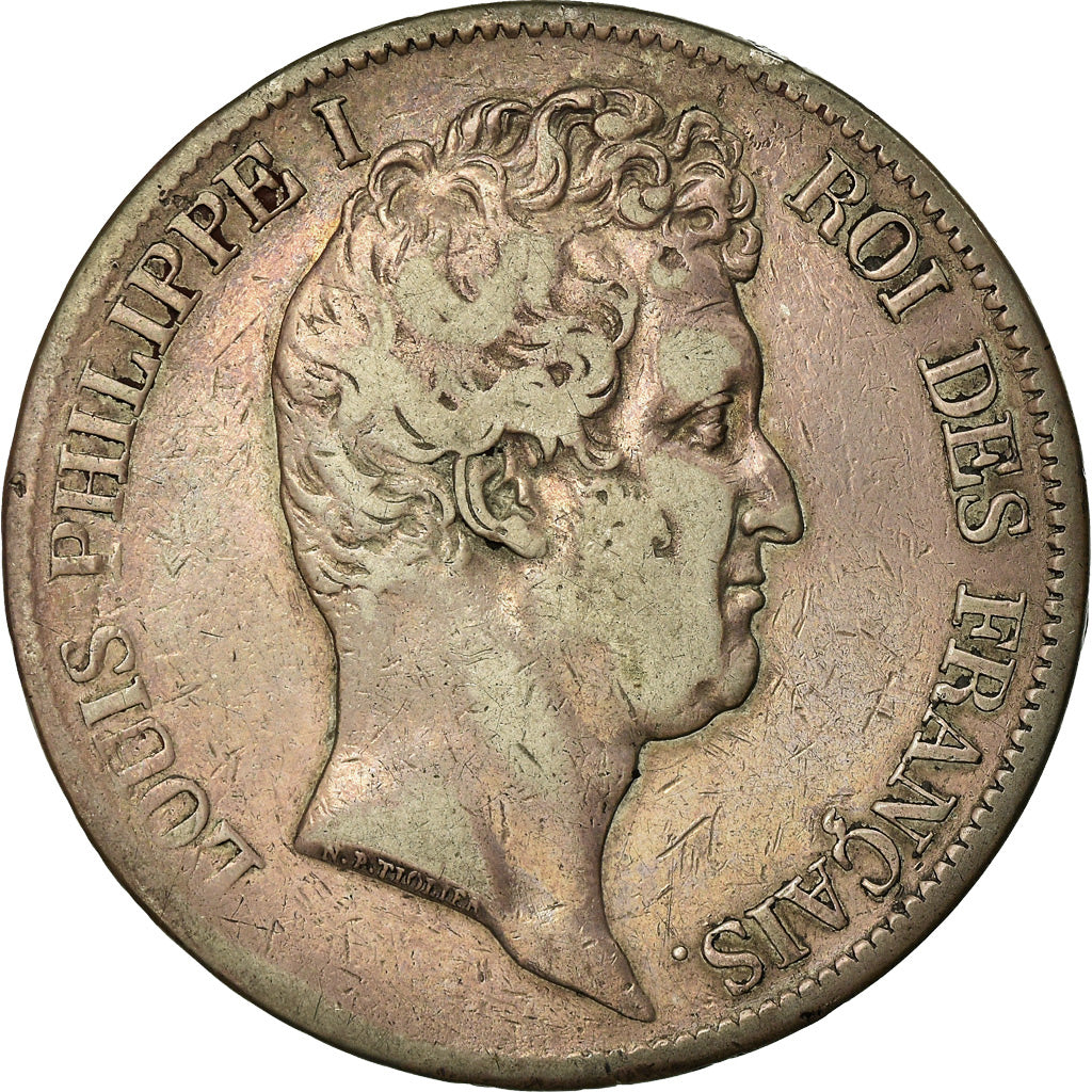 Coin, France, Louis-Philippe, 5 Francs, 1831, Marseille, VF(30-35), Silver