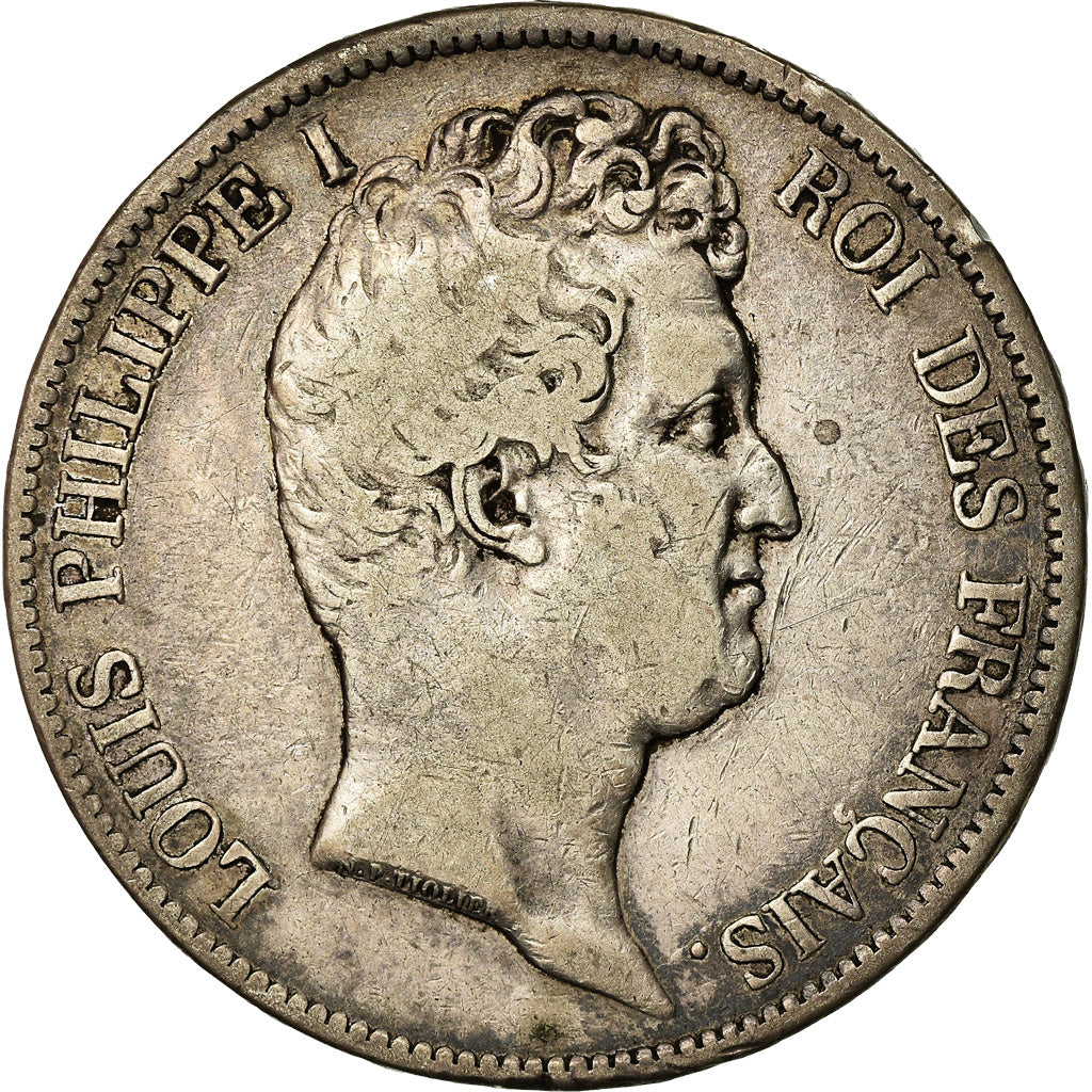 Coin, France, Louis-Philippe, 5 Francs, 1830, Paris, VF(30-35), Silver