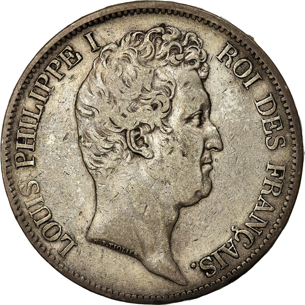 Coin, France, Louis-Philippe, 5 Francs, 1831, Lille, EF(40-45), Silver