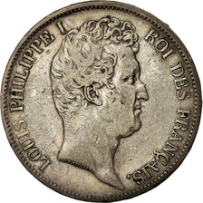 Coin, France, Louis-Philippe, 5 Francs, 1831, Lille, EF(40-45), Silver