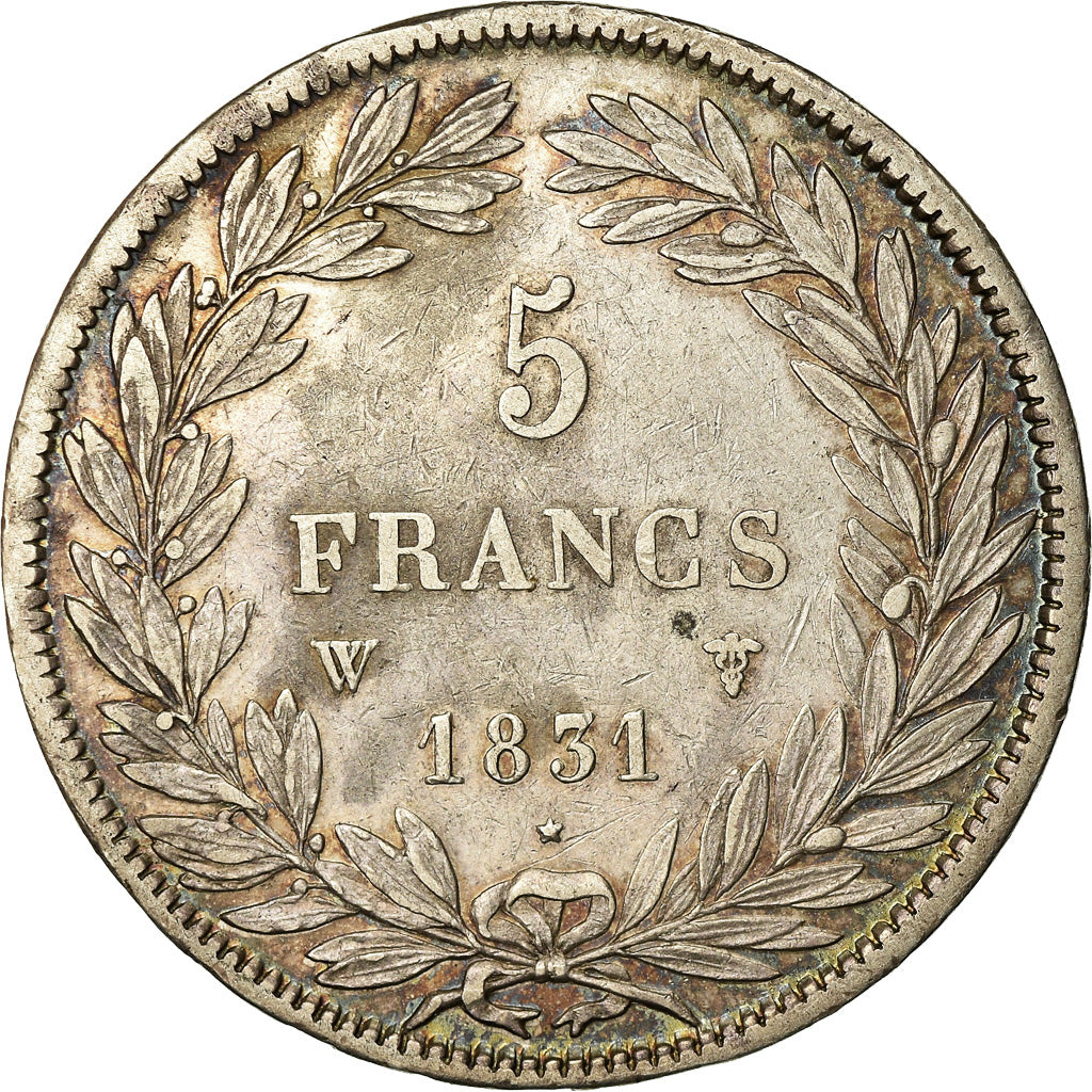 Monnaie, France, Louis-Philippe, 5 Francs, 1831, Lille, TTB, Argent