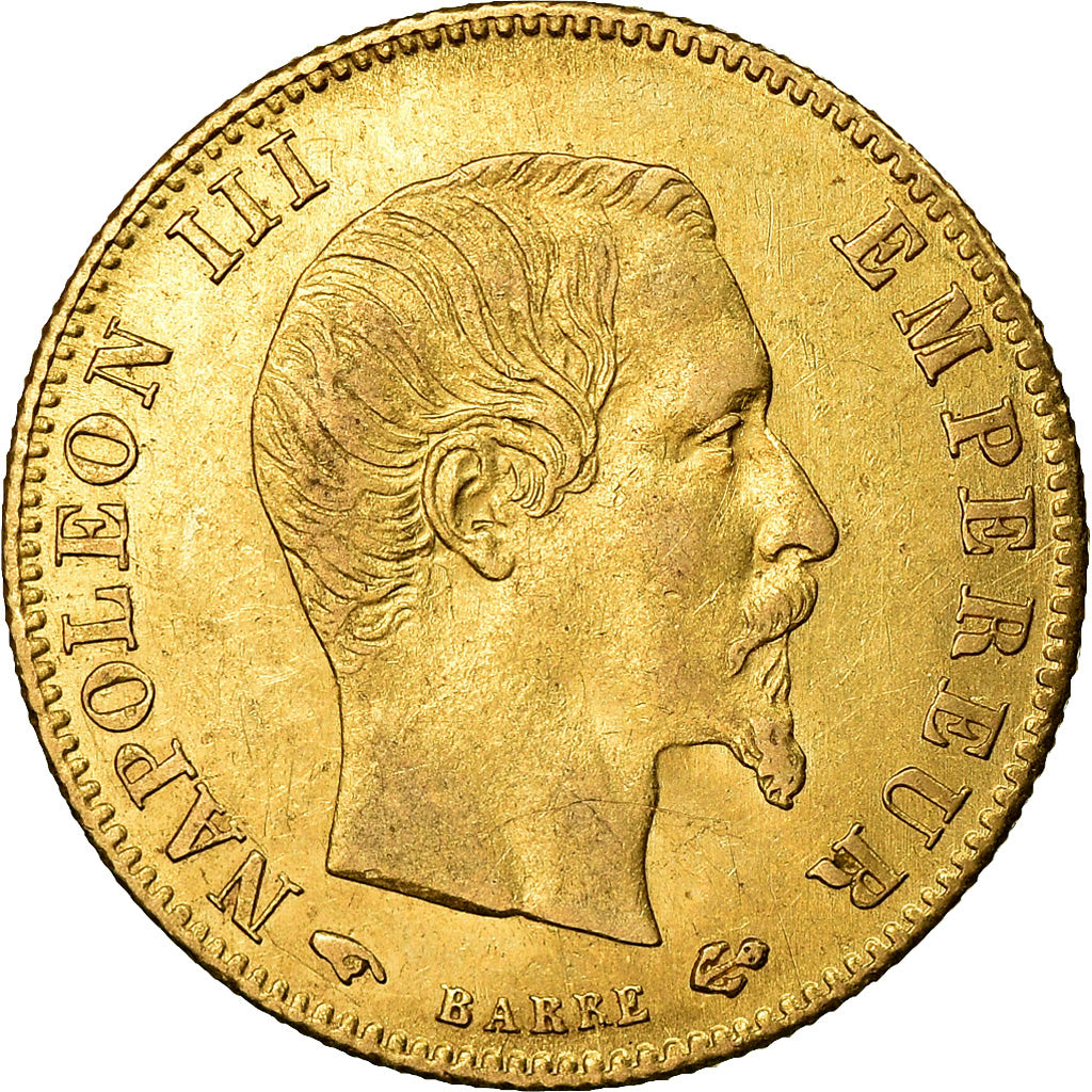 Moneta, Francia, Napoleon III, Napoléon III, 5 Francs, 1860, Paris, BB+, Oro