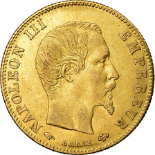 Moneta, Francia, Napoleon III, Napoléon III, 5 Francs, 1860, Paris, BB+, Oro