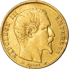 Moneta, Francja, Napoleon III, Napoléon III, 5 Francs, 1854, Paris, VF(30-35)