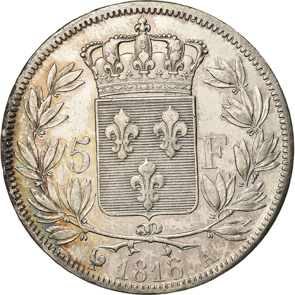 Coin, France, Louis XVIII, 5 Francs, 1816, Paris, EF(40-45)