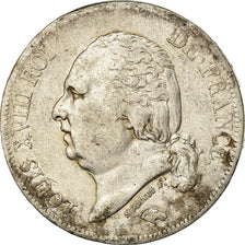 Coin, France, Louis XVIII, 5 Francs, 1818, Rouen, VF(30-35)