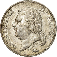 Coin, France, Louis XVIII, 5 Francs, 1819, Rouen, EF(40-45)