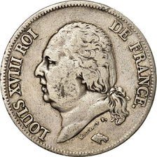 Monnaie, France, Louis XVIII, 5 Francs, 1823, Lille, TTB, Argent