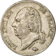 Coin, France, Louis XVIII, 5 Francs, 1822, Lille, VF(30-35)