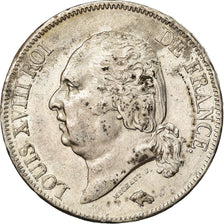 Coin, France, Louis XVIII, 5 Francs, 1822, Lille, EF(40-45)