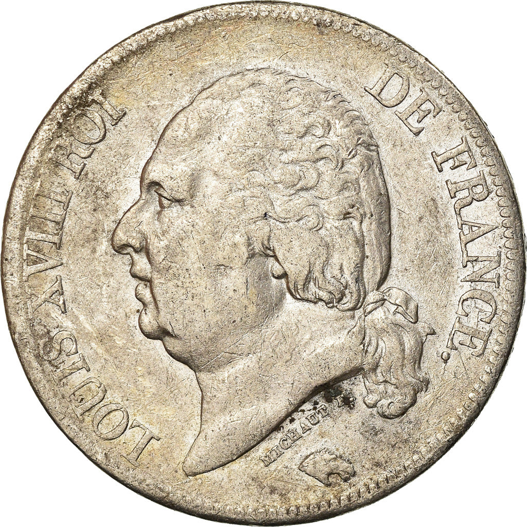 Coin, France, Louis XVIII, 5 Francs, 1822, Paris, VF(30-35)