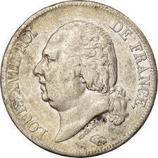 Coin, France, Louis XVIII, 5 Francs, 1822, Paris, VF(30-35)
