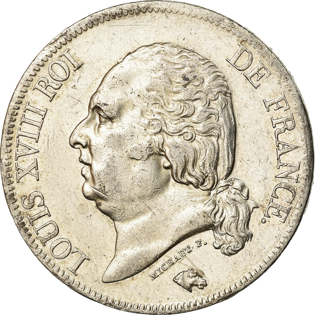 Monnaie, France, Louis XVIII, 5 Francs, 1822, Paris, TTB, Argent