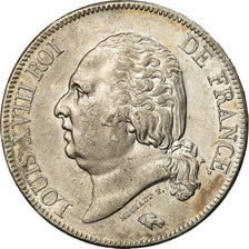 Monnaie, France, Louis XVIII, 5 Francs, 1822, Paris, TTB, Argent