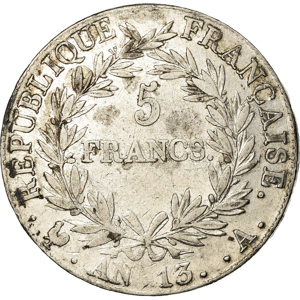 Coin, France, Napoléon I, 5 Francs, AN 13, Paris, EF(40-45), Silver, KM:662.1