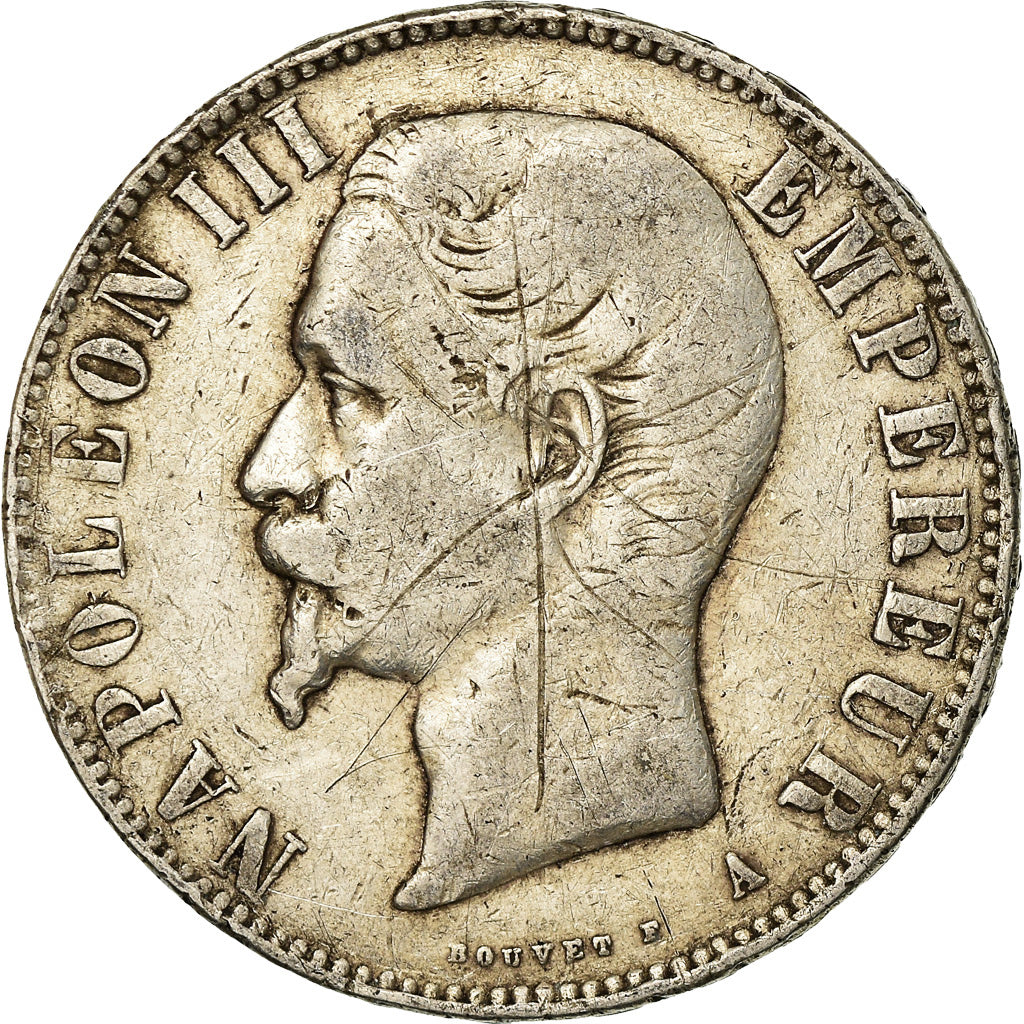 Moeda, França, Napoleon III, Napoléon III, 5 Francs, 1856, Paris, VF(30-35)