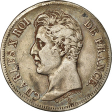 Coin, France, Charles X, 5 Francs, 1826, Paris, VF(30-35), Silver, KM:720.1