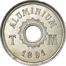Coin, France, Essai TM 4, 1891, MS(63), Aluminum, Mazard:2322