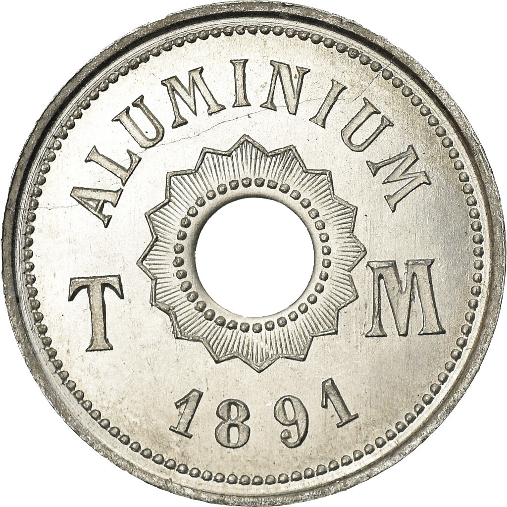 Monnaie, France, Essai TM 4, 1891, SPL, Aluminium, Mazard:2322