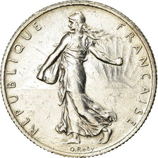 Coin, France, Semeuse, 2 Francs, 1914, Castelsarrasin, AU(55-58), Silver