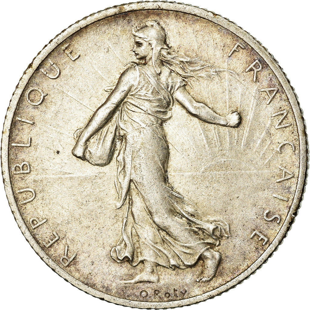 Münze, Frankreich, Semeuse, 2 Francs, 1914, Castelsarrasin, SS+, Silber