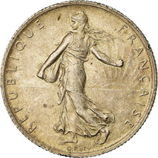 Coin, France, Semeuse, 2 Francs, 1914, Castelsarrasin, AU(55-58), Silver