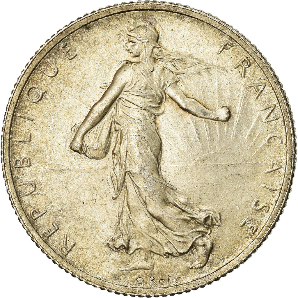 Coin, France, Semeuse, 2 Francs, 1914, Castelsarrasin, MS(60-62), Silver