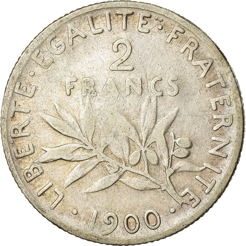 Monnaie, France, Semeuse, 2 Francs, 1900, Paris, TB+, Argent, KM:845.1