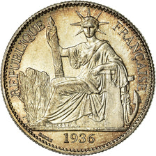 Monnaie, FRENCH INDO-CHINA, 50 Cents, 1936, Paris, SUP+, Argent, KM:4a.2