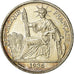 Coin, FRENCH INDO-CHINA, 50 Cents, 1936, Paris, MS(60-62), Silver, KM:4a.2