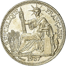 Coin, FRENCH INDO-CHINA, 10 Cents, 1937, Paris, MS(63), Silver, KM:16.2
