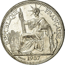 Moneta, INDOCINA FRANCESE, 10 Cents, 1937, Paris, SPL-, Argento, KM:16.2