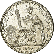 Münze, FRENCH INDO-CHINA, 10 Cents, 1937, Paris, VZ, Silber, KM:16.2