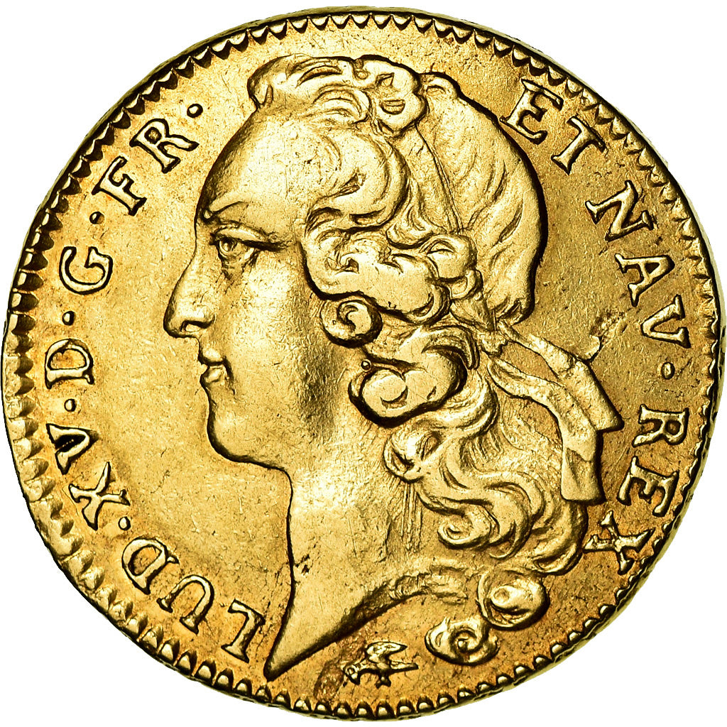 Moneda, Francia, Louis XV, Double louis d'or au bandeau, 2 Louis D'or, 1759