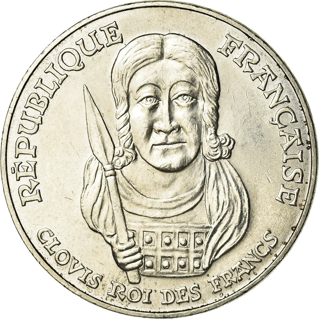 Monnaie, France, Clovis, 100 Francs, 1996, SUP, Argent, Gadoury:953, KM:1180
