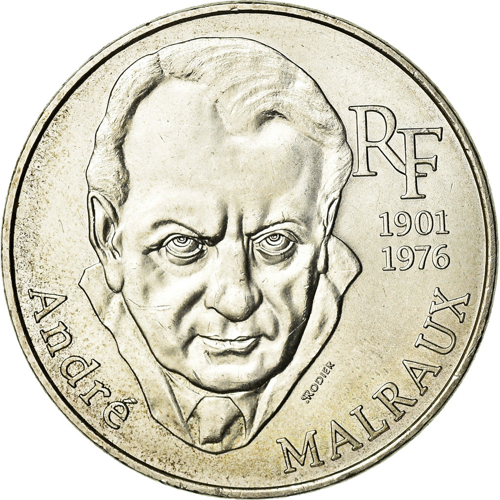 Coin, France, André Malraux, 100 Francs, 1997, AU(55-58), Silver, KM:1188