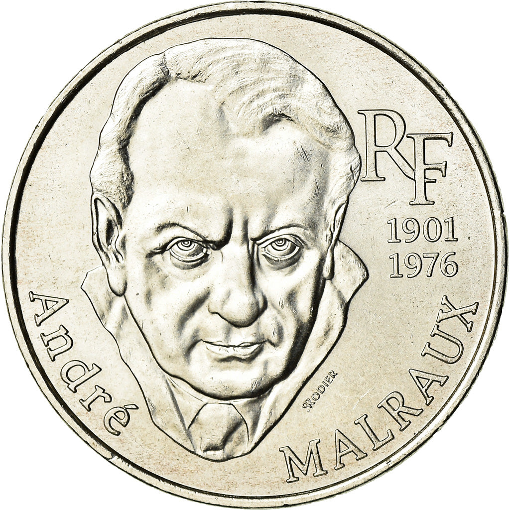 Coin, France, André Malraux, 100 Francs, 1997, AU(55-58), Silver, KM:1188