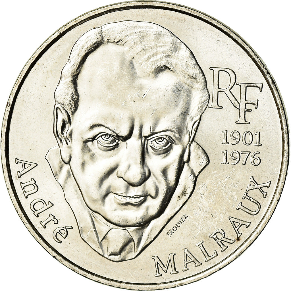 Coin, France, André Malraux, 100 Francs, 1997, AU(55-58), Silver, KM:1188