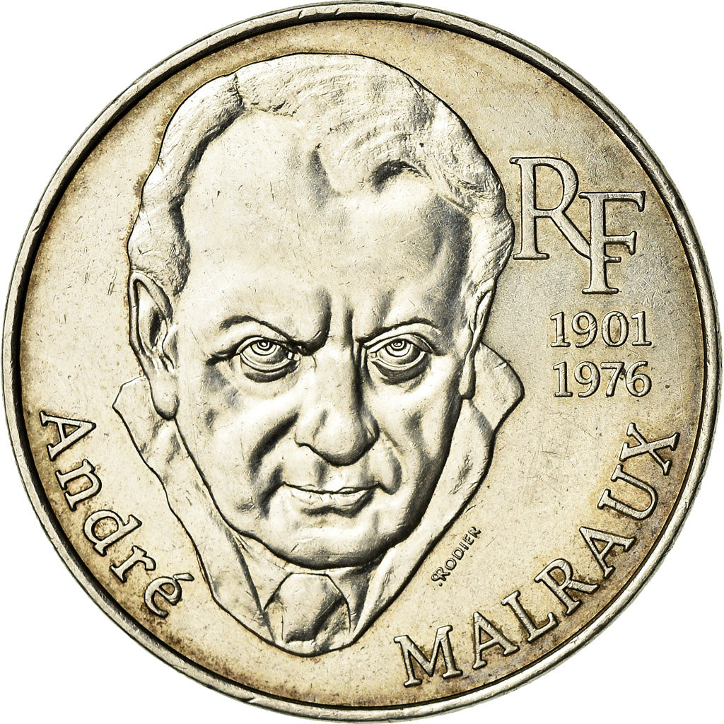 Coin, France, André Malraux, 100 Francs, 1997, AU(55-58), Silver, KM:1188