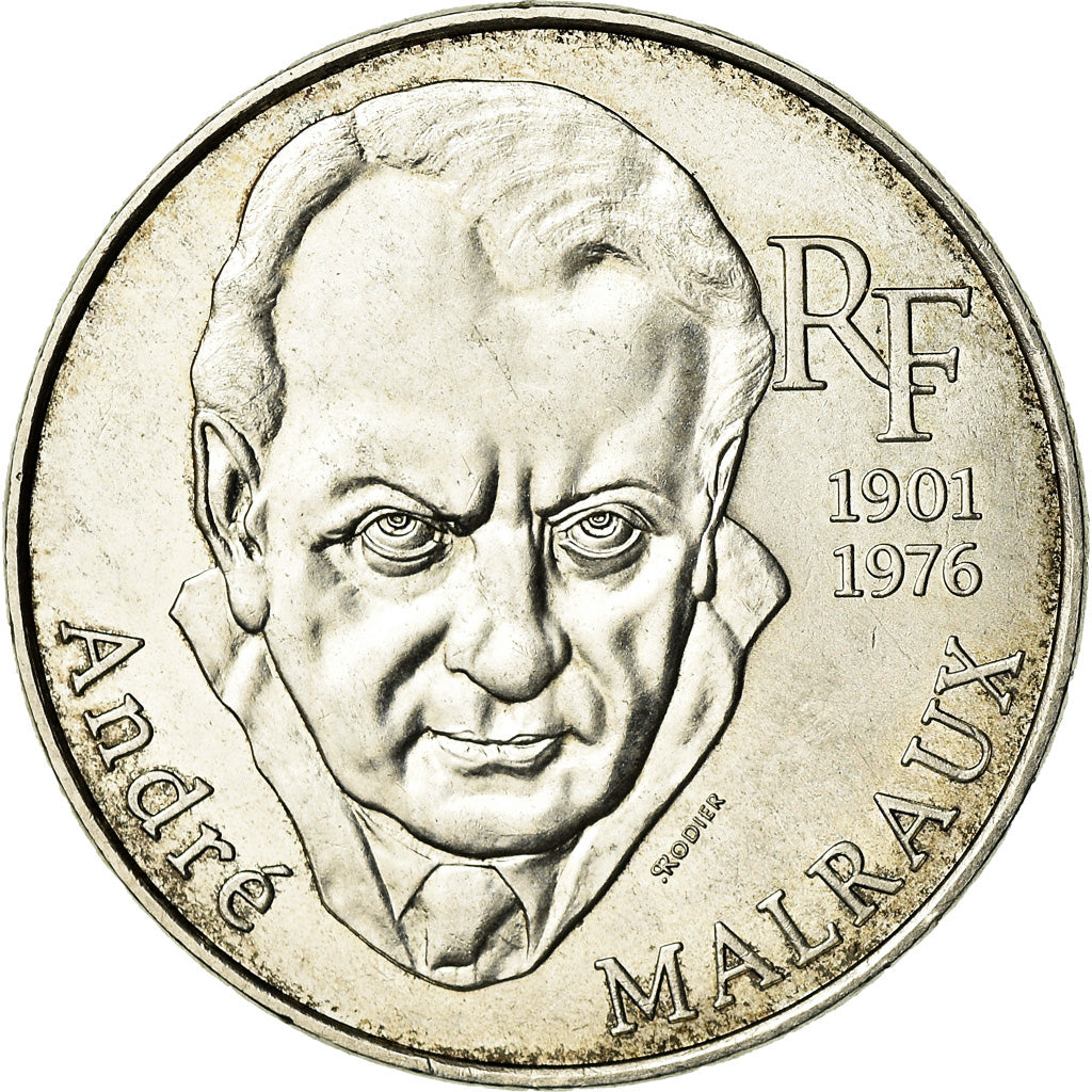 Coin, France, André Malraux, 100 Francs, 1997, AU(55-58), Silver, KM:1188