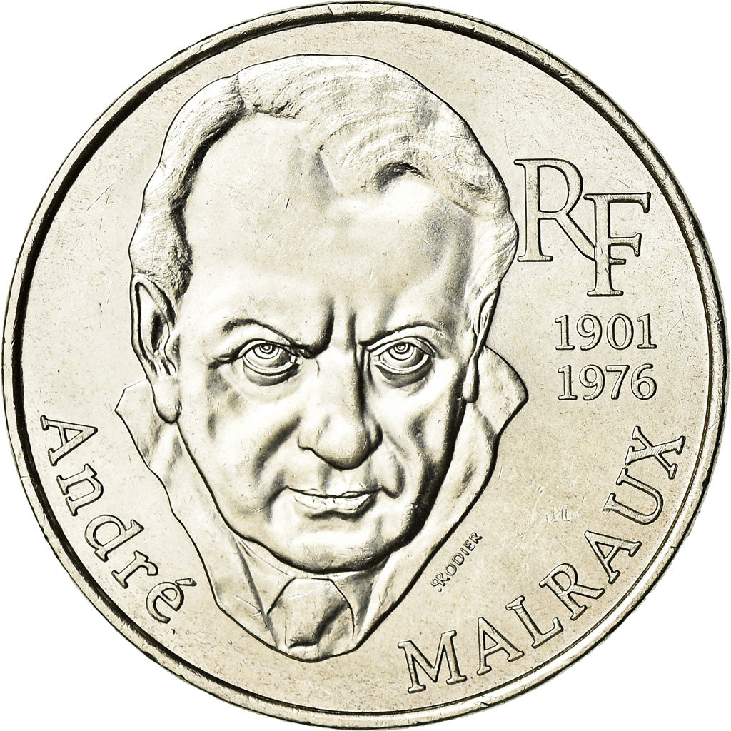 Coin, France, André Malraux, 100 Francs, 1997, AU(55-58), Silver, KM:1188