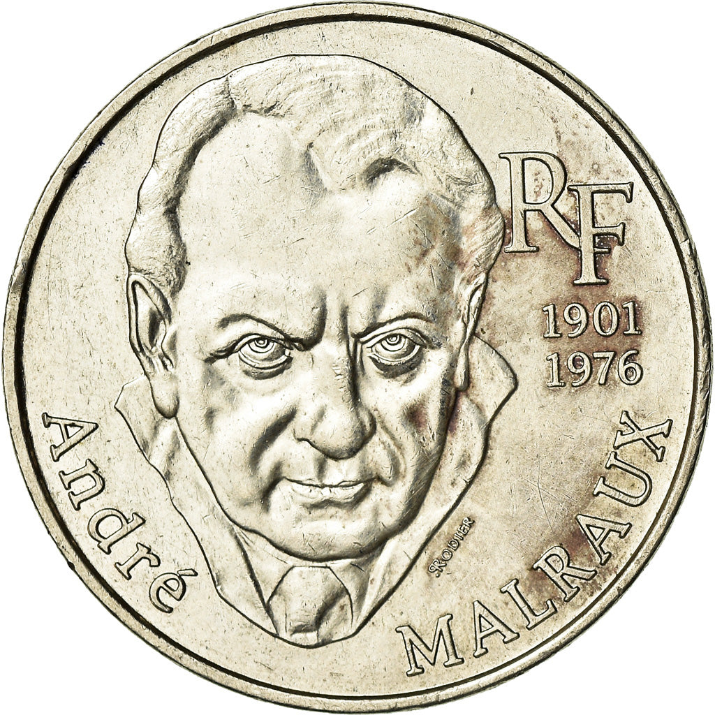 Coin, France, André Malraux, 100 Francs, 1997, AU(55-58), Silver, KM:1188