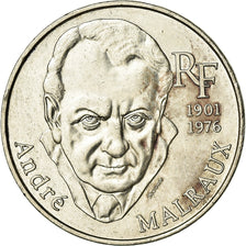 Moneta, Francia, André Malraux, 100 Francs, 1997, SPL-, Argento, KM:1188