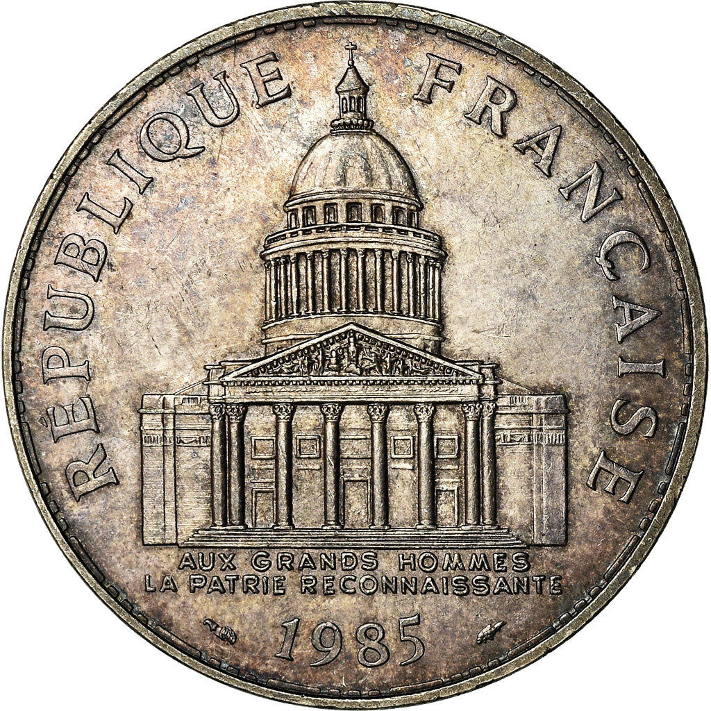 Coin, France, Panthéon, 100 Francs, 1985, Paris, AU(55-58), Silver, KM:951.1