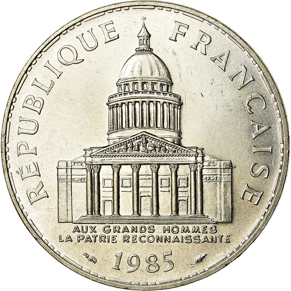 Munten, Frankrijk, Panthéon, 100 Francs, 1985, Paris, PR, Zilver, KM:951.1