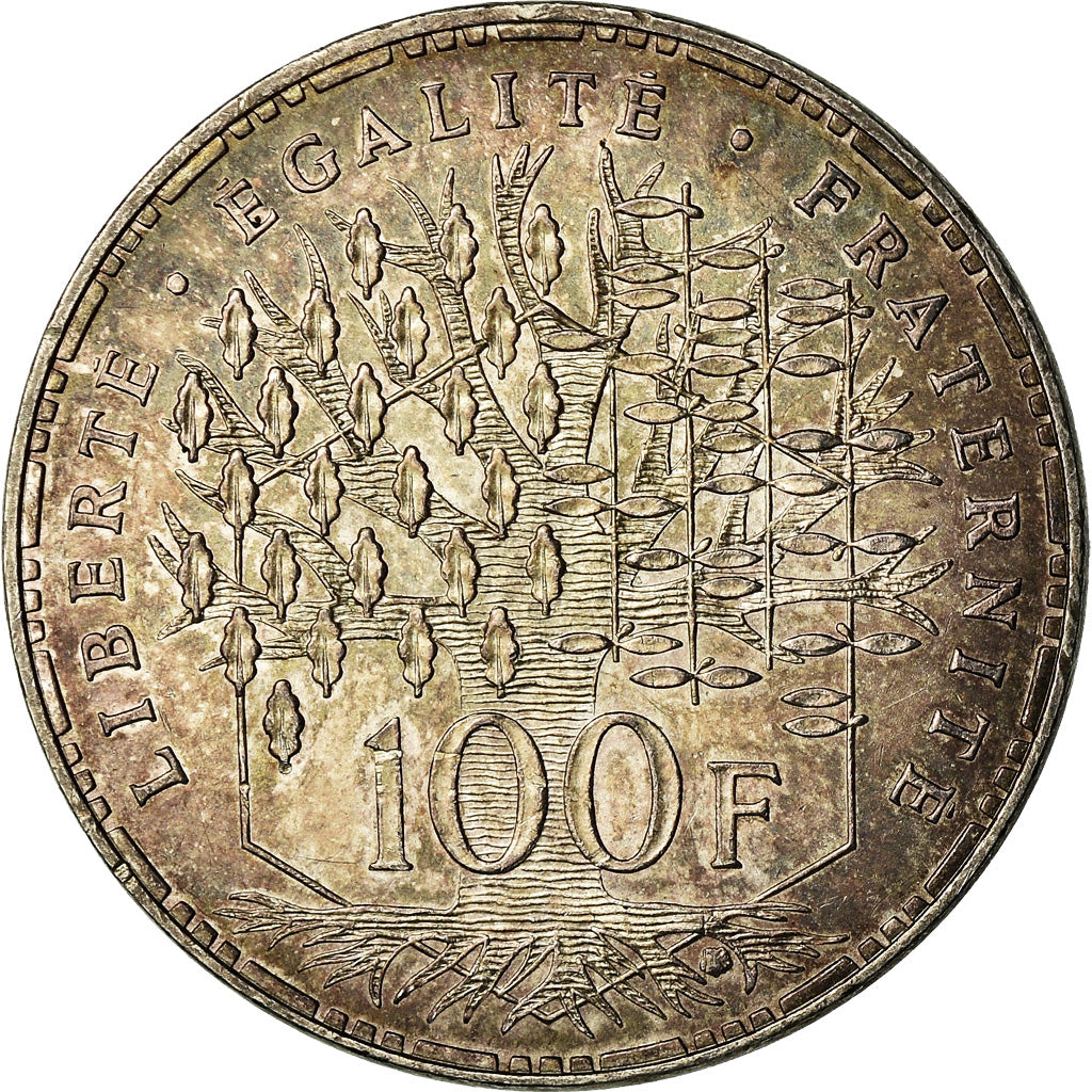 Coin, France, Panthéon, 100 Francs, 1985, Paris, AU(55-58), Silver, KM:951.1