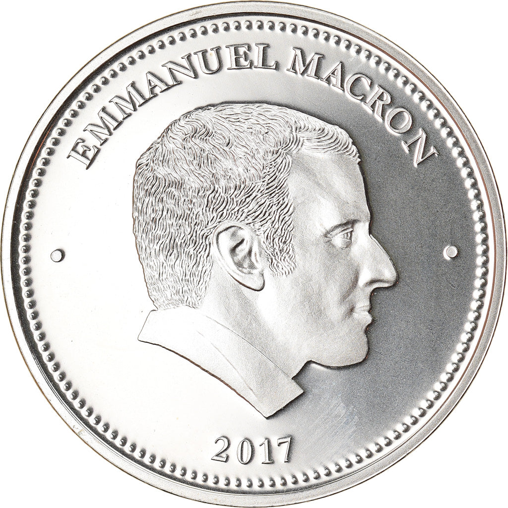 France, Medal, Emmanuel Macron, Président de la République, 2017, MS(65-70)