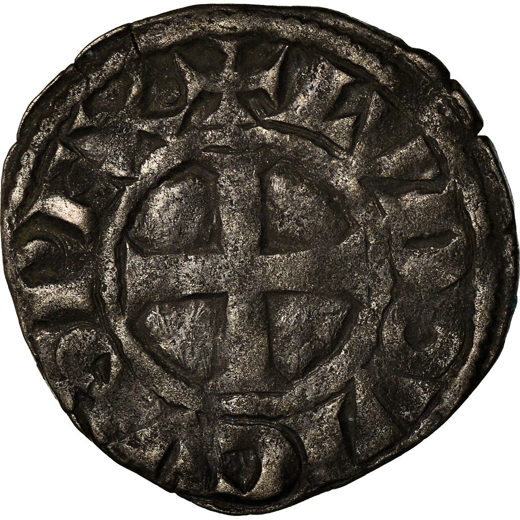 Coin, France, Louis VIII-IX, Denier Tournois, VF(30-35), Billon, Duplessy:188