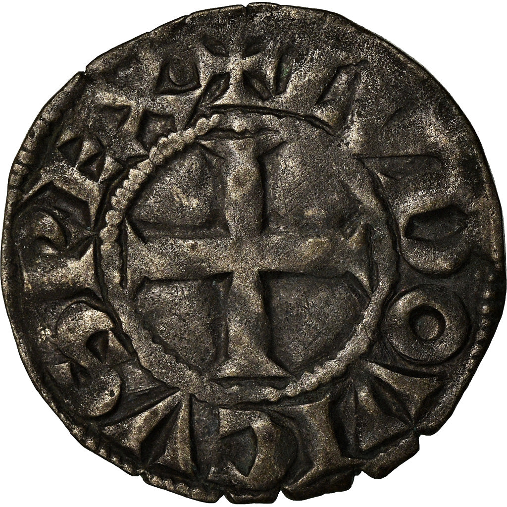 Moeda, França, Louis VIII-IX, Denier Tournois, VF(30-35), Lingote, Duplessy:188